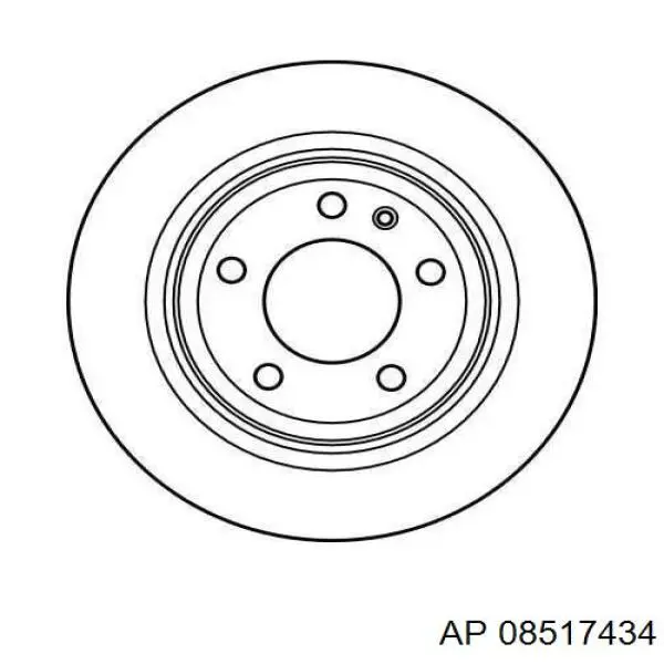 Disco de freno trasero BMW 5 E34