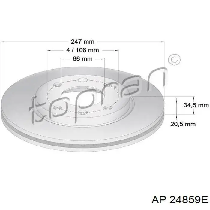 Freno de disco delantero Peugeot 205 1 741A, C