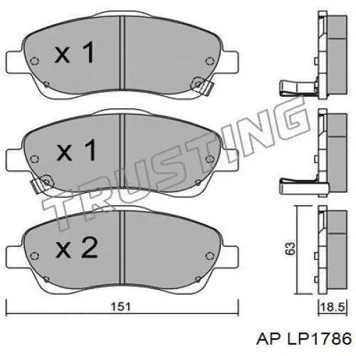 Pastillas de freno delanteras Toyota Corolla R10