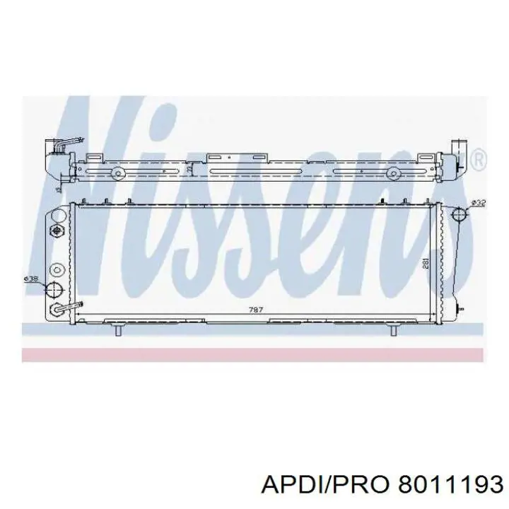 K53000002 Fiat/Alfa/Lancia radiador