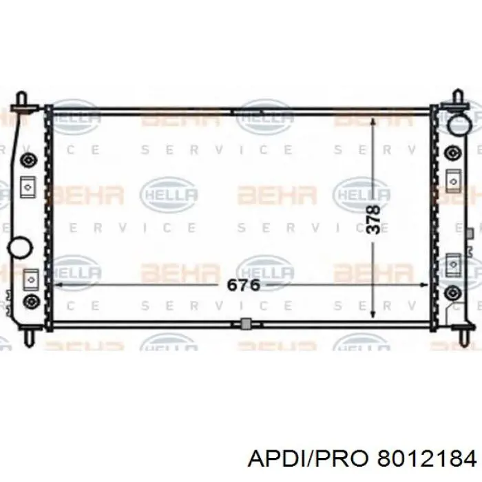 45010359 Chrysler radiador refrigeración del motor