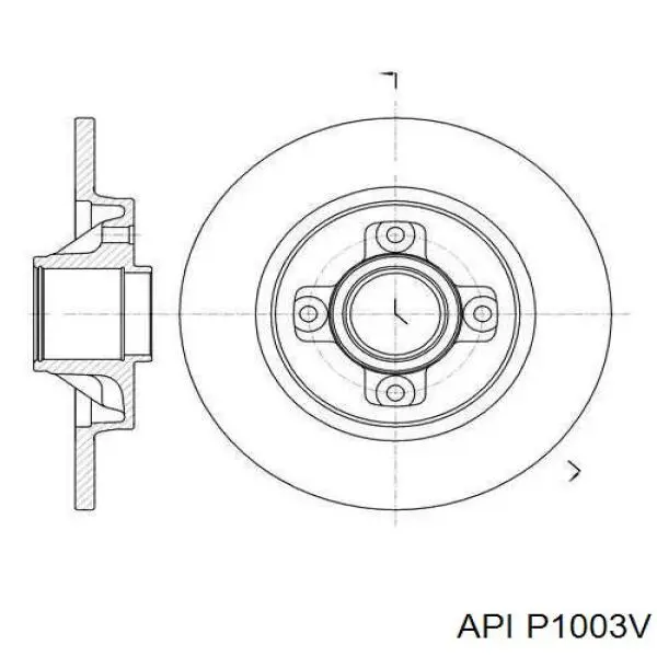 Freno de disco delantero Citroen C4 UD