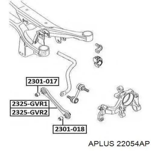 Kit de brazos de suspensión trasera Hans Pries (Topran) 118693