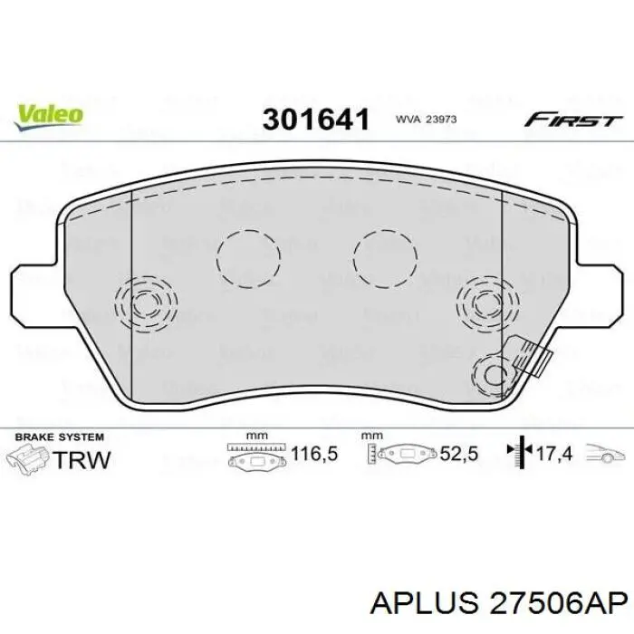 27506AP Aplus suspensión, cuerpo del eje trasero