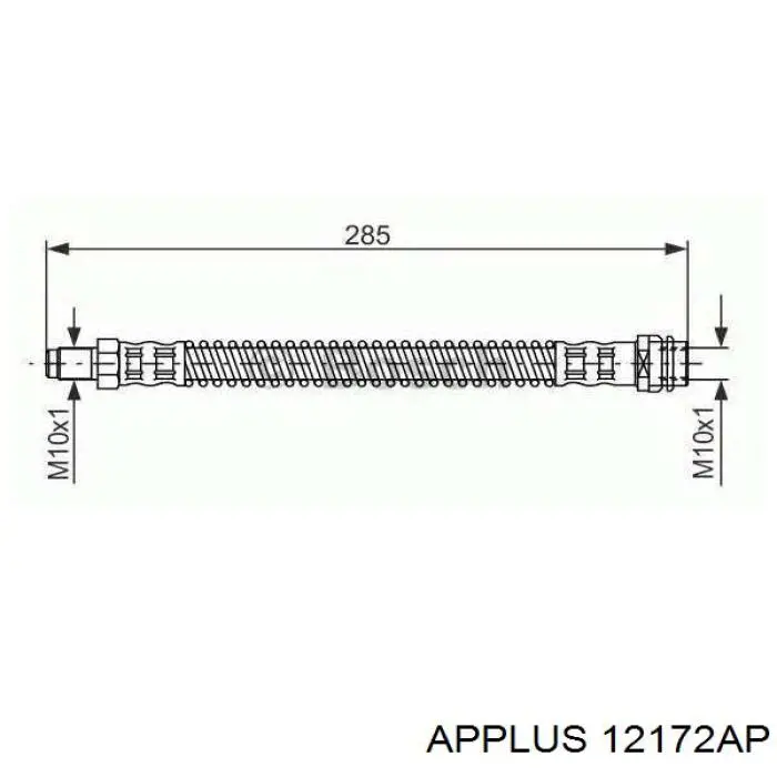 12172AP Aplus barra oscilante, suspensión de ruedas delantera, inferior izquierda