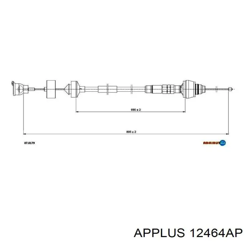 12464AP Aplus soporte de barra estabilizadora delantera