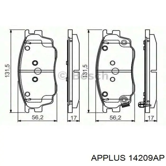 Comprar 14209AP Aplus Bieleta estabilizadora delantera