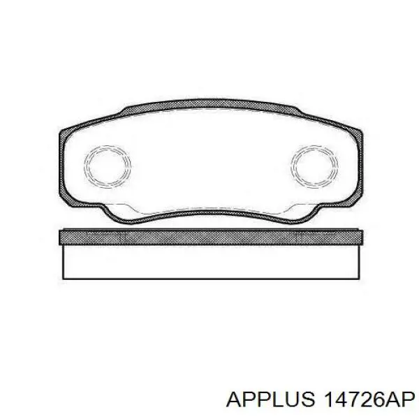 14726AP Aplus silentblock de suspensión delantero inferior