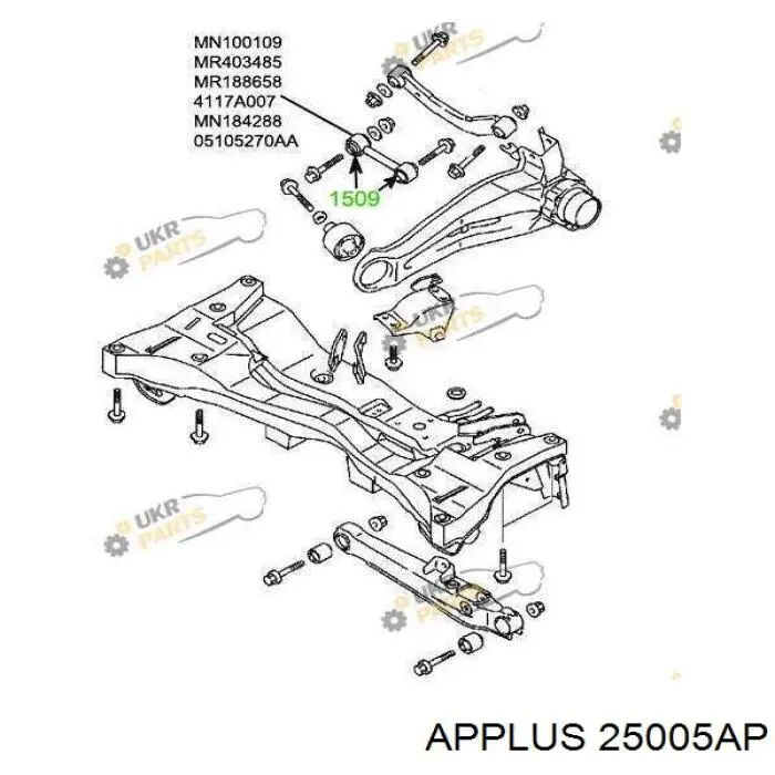 Barra oscilante, suspensión de ruedas, eje trasero Aplus 25005AP precio, desde 34,08 EUR