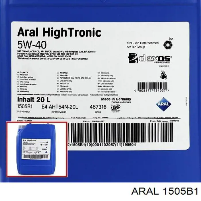 1505B1 Aral Aceite