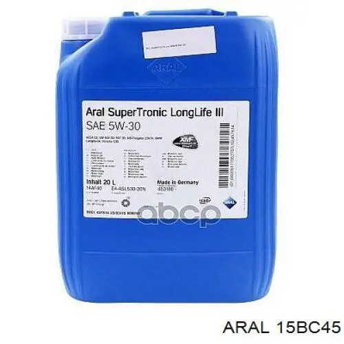 Aceite de motor ARAL 15BC45