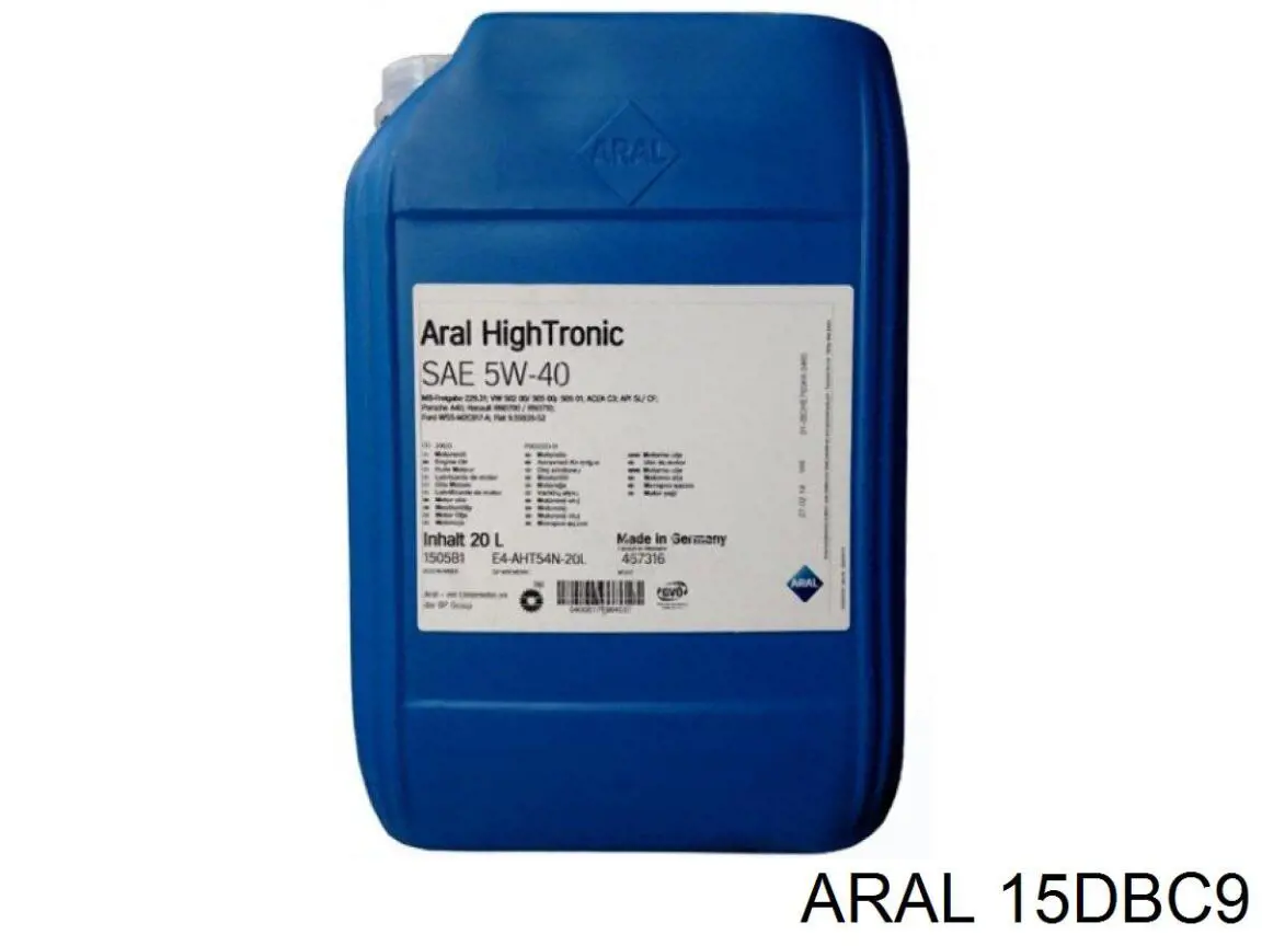 15DBC9 Aral Aceite