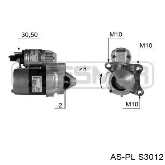 Motor de arranque S3012 As-pl