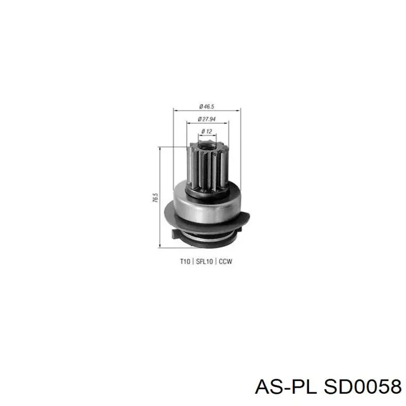 SD0058 As-pl Bendix motor de arranque