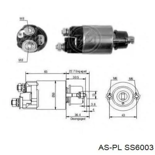 Interruptor solenoide para Subaru Legacy (B13)
