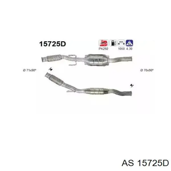 Comprar 15725D AS/Auto Storm Catalizador