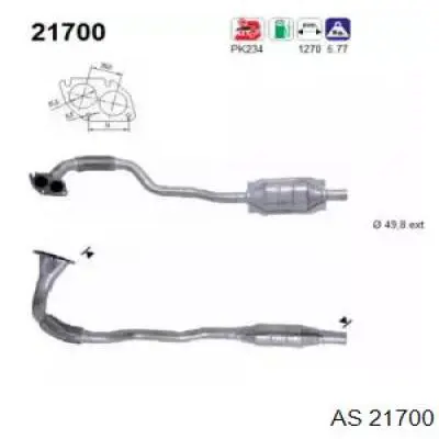 Tubo de escape delantero Sigam 40147 precio, desde 160,23 EUR