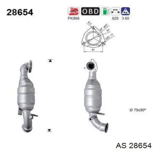 276095 Maxgear Catalizador de gasolina y diésel