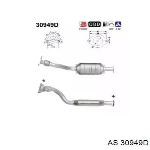 Comprar 30949D AS/Auto Storm Catalizador