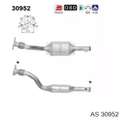 Tubo de admisión del silenciador de escape delantero AS/Auto Storm 30952 precio, desde 144,76 EUR