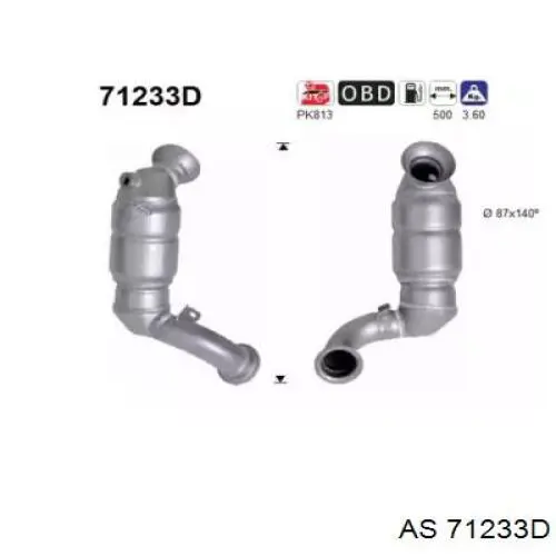 Comprar A169490571064 Mercedes Catalizador