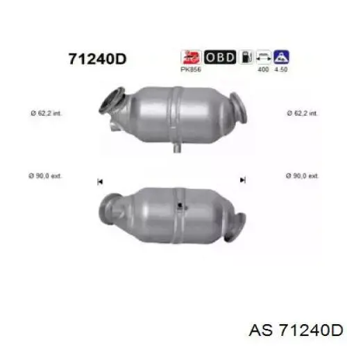 Catalizador Mercedes A164490511480 precio, desde 101,64 EUR
