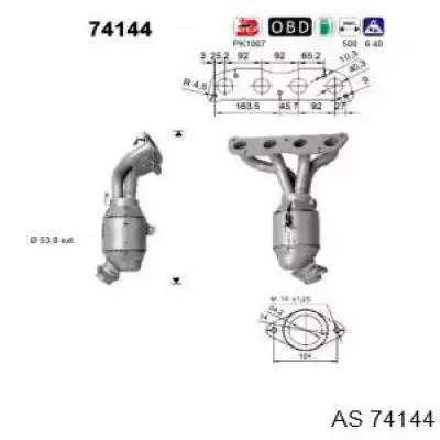 BM91827H BM Catalysts Colectores de escape