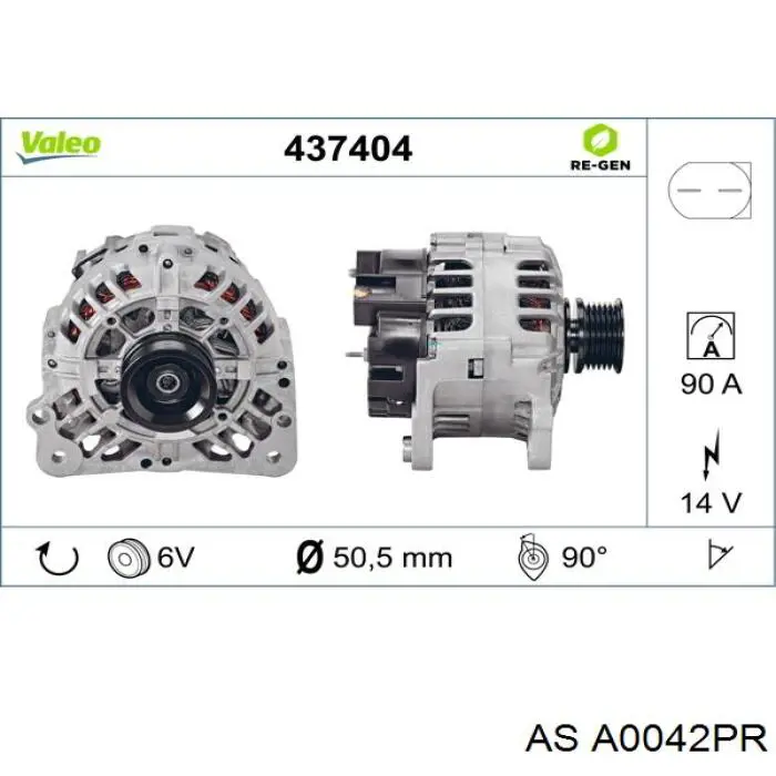 Precio del repuesto Generador A4 familiar
