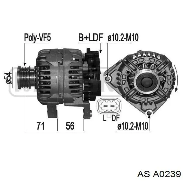 A0239 AS/Auto Storm alternador