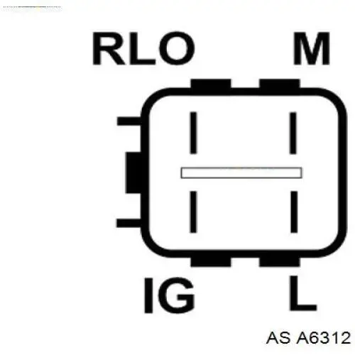 A6312 AS/Auto Storm Alternador de coche
