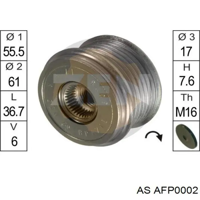 AFP0002 AS/Auto Storm poleas juego de piezas