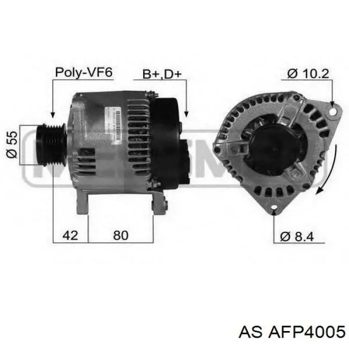 AFP4005 AS/Auto Storm poleas juego de piezas