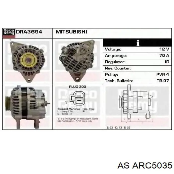 IMR8590 WAI alternador diodo puente rectificador