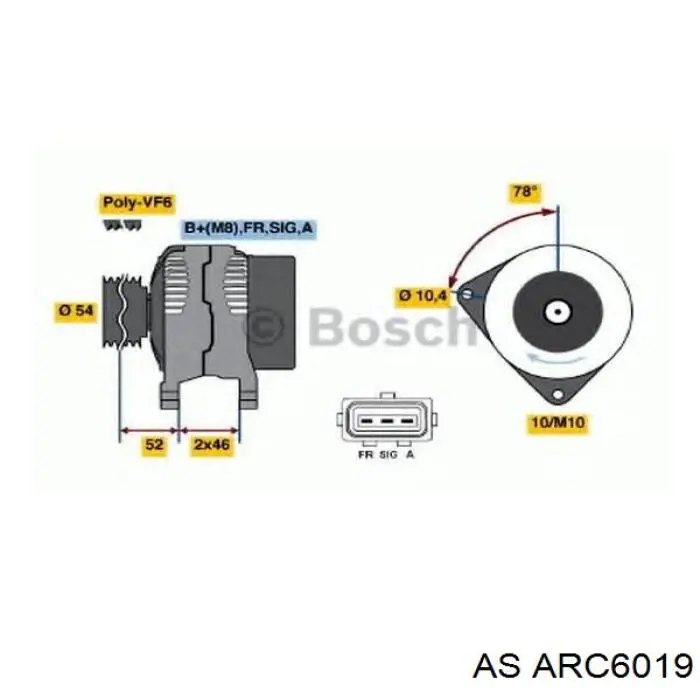 Comprar ARC6019 AS/Auto Storm Puente de diodos, alternador