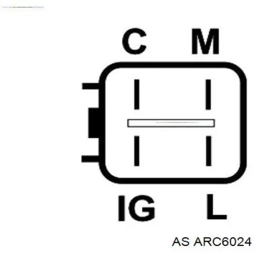 ARC6024 AS/Auto Storm alternador diodo puente rectificador