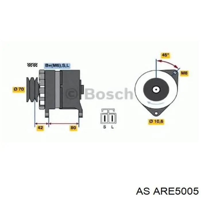 ARE5005 AS/Auto Storm regulador de rele del generador (rele de carga)