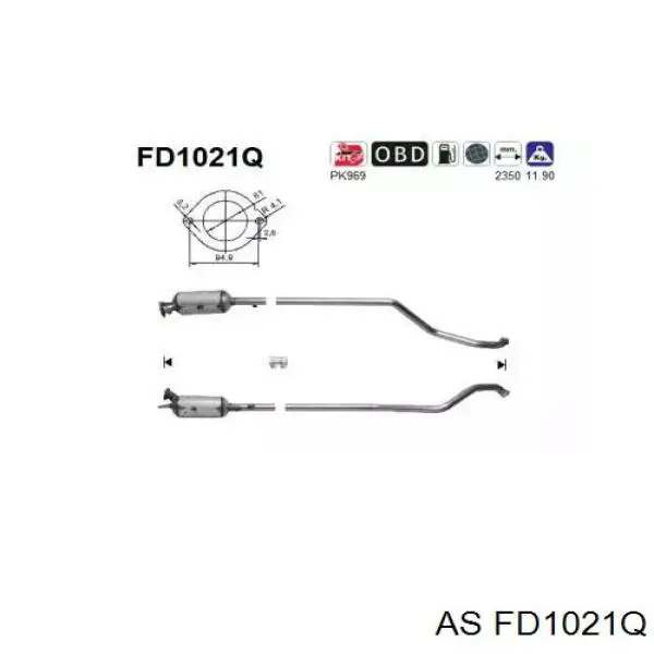 Comprar RN55236S Veneporte Filtro de partículas (FAP)