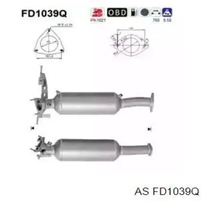 Filtro hollín AS/Auto Storm FD1039Q precio, desde 426,64 EUR