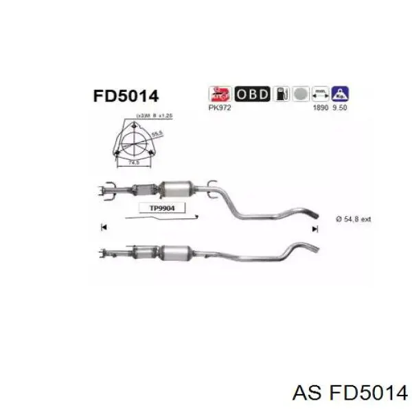 Comprar 13243546 Opel Filtro de partículas (FAP)