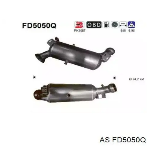 Filtro hollín Bosal 095551 precio, desde 401,27 EUR