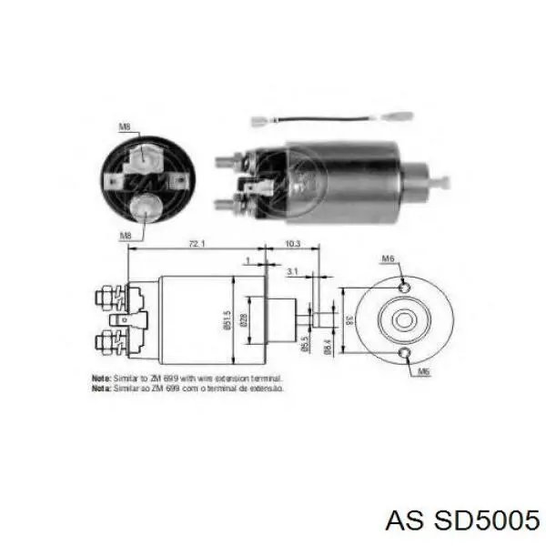 3614532510 Chrysler Bendix motor de arranque