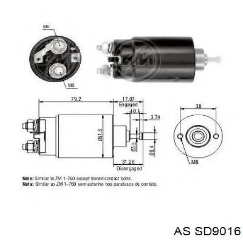 Bendix arranque ZEN 10106201