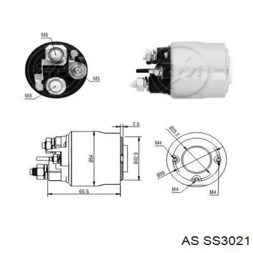 SS3021 AS/Auto Storm Solenoide arranque