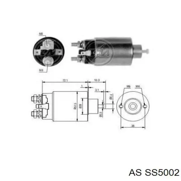 Interruptor magnético, estárter Hyundai Accent 1
