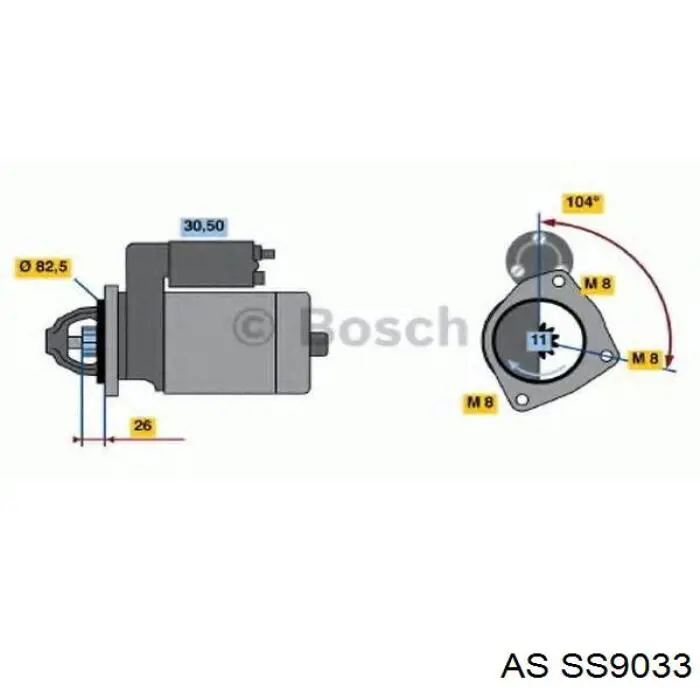 SS9033 AS/Auto Storm interruptor magnético, estárter