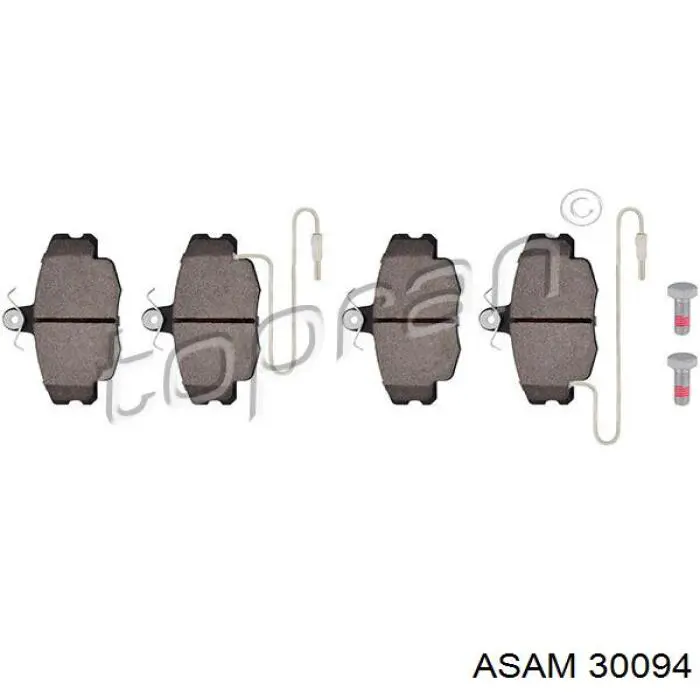 Pastillas de freno delanteras Peugeot 205 2 20A, C