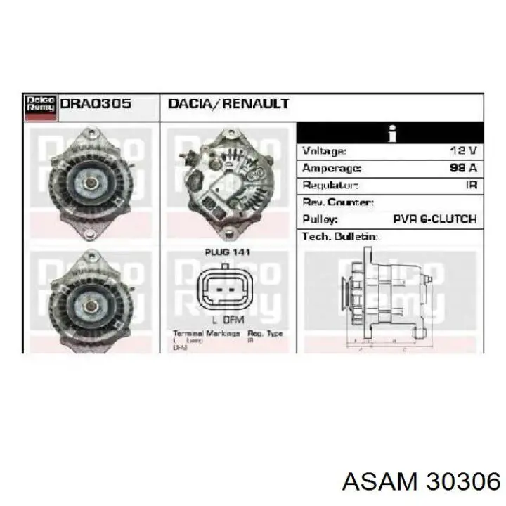0124415038 Renault (RVI) Alternador de coche