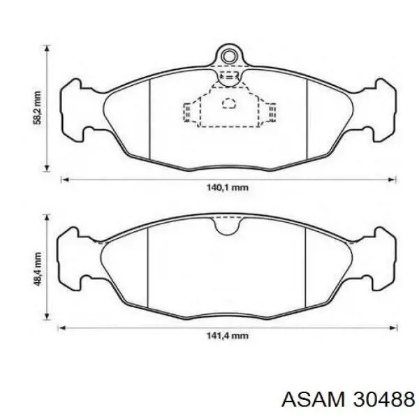 Pastillas de freno delanteras Opel Combo