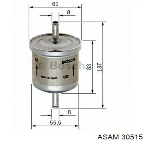 Comprar 30515 Asam Filtro diesel