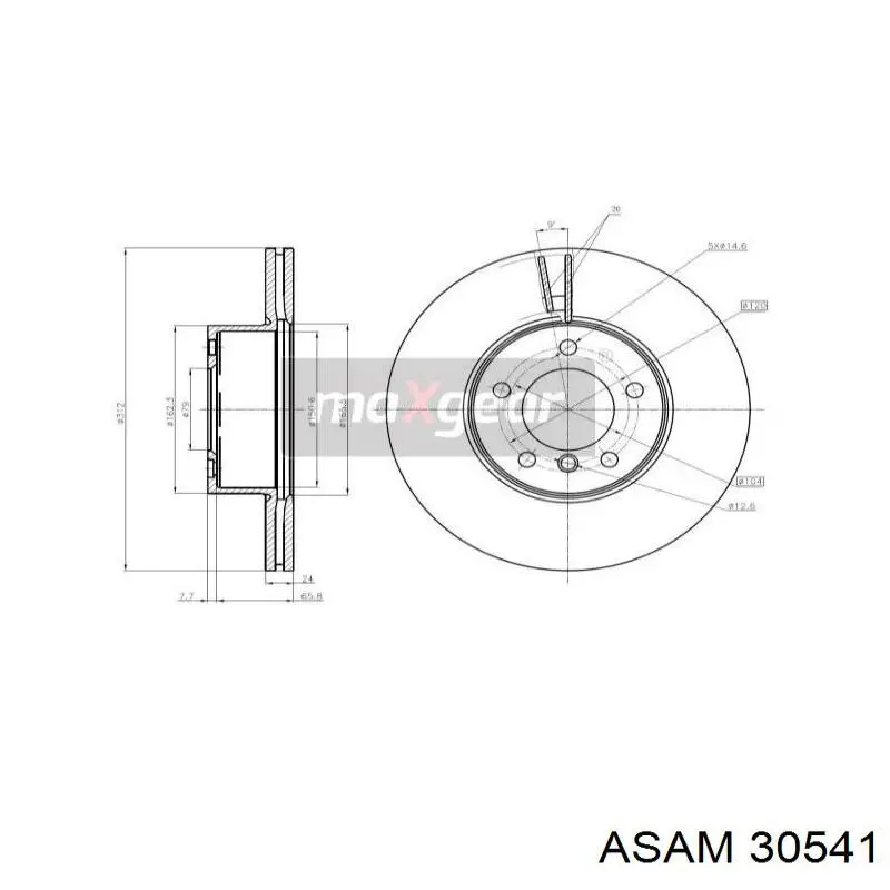 30541 Asam árbol de transmisión delantero derecho